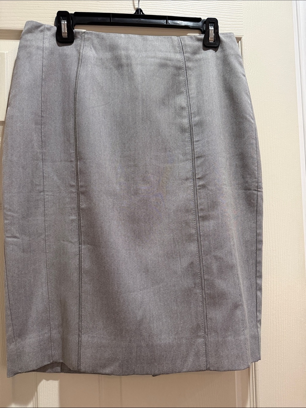 White House Black Market Gray Tailored Pencil Skirt